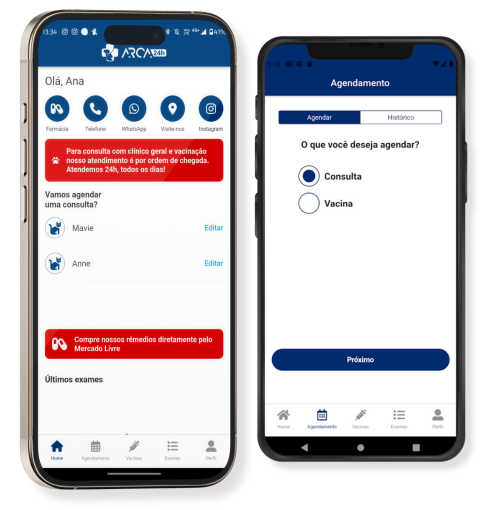 Baixe o App da Arca 24h